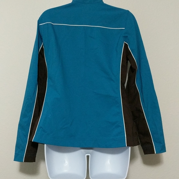 Teal Zip up Jacket - Picture 4 of 6